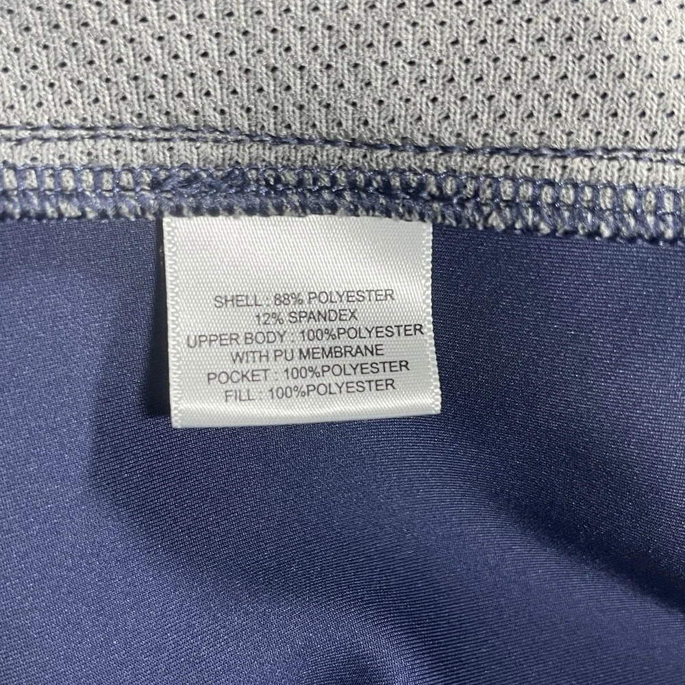 Peter Millar Kids 1/4 Zip Hooded Pullover Navy Leaf Print Large 11-12 Youth